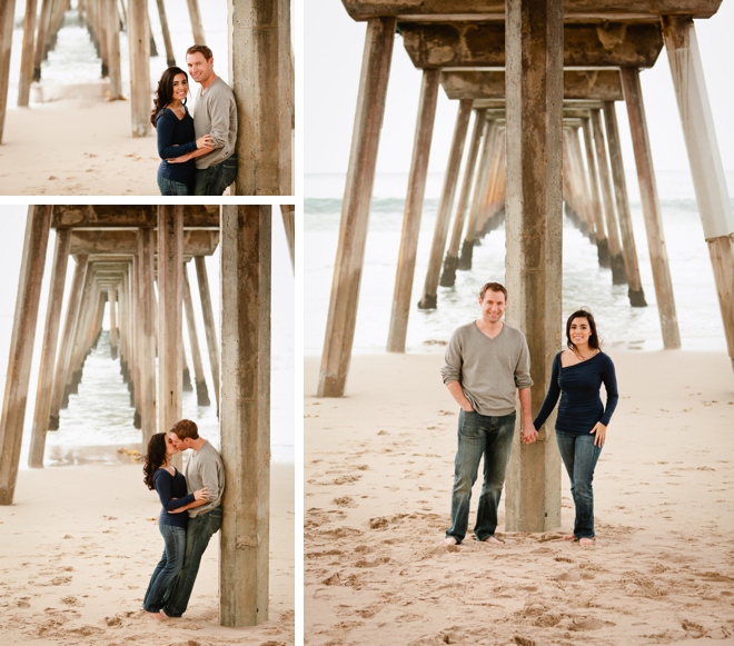 Hermosa Beach Pier Engagement Session by Brian Leahy Photography on ArtfullyWed.com