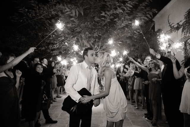 A stunning summer DIY wedding at a Spanish-style villa by BrittRene Photo || see more on blog.nearlynewlywed.com