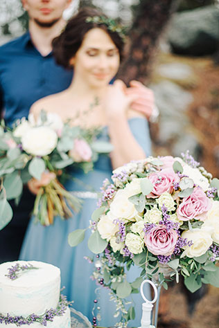 A gorgeous, intimate Finnish wedding by the sea in Pantone's color of the year Serenity by Camilla Bloom