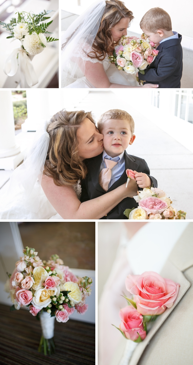 Blush pink and gold summer wedding by Carrie Wildes Photography || see more at blog.nearlynewlywed.com