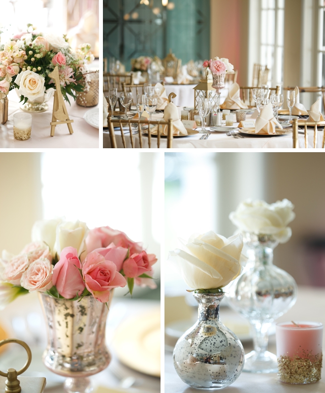 Blush pink and gold summer wedding by Carrie Wildes Photography || see more at blog.nearlynewlywed.com