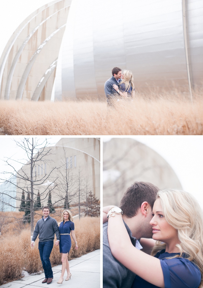 Downtown Kansas City Engagement by Cassandra Castaneda Photography on ArtfullyWed.com