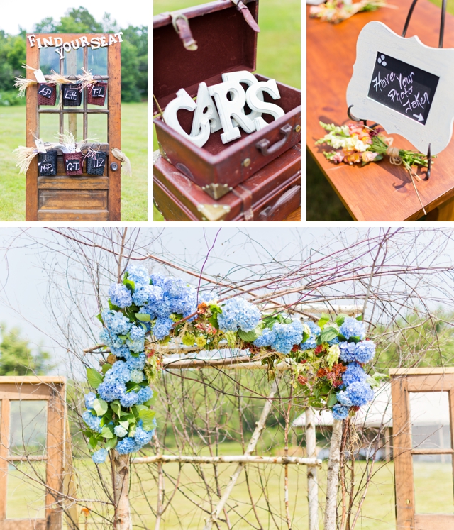 A DIY New England mountain wedding by Cassi Claire Photography || see more on blog.nearlynewlywed.com