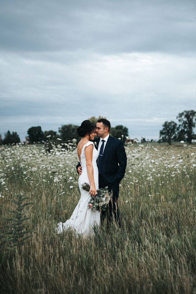 A sweet and romantic soft overcast wedding day in Cedar Falls by Chelsea Dawn Weddings