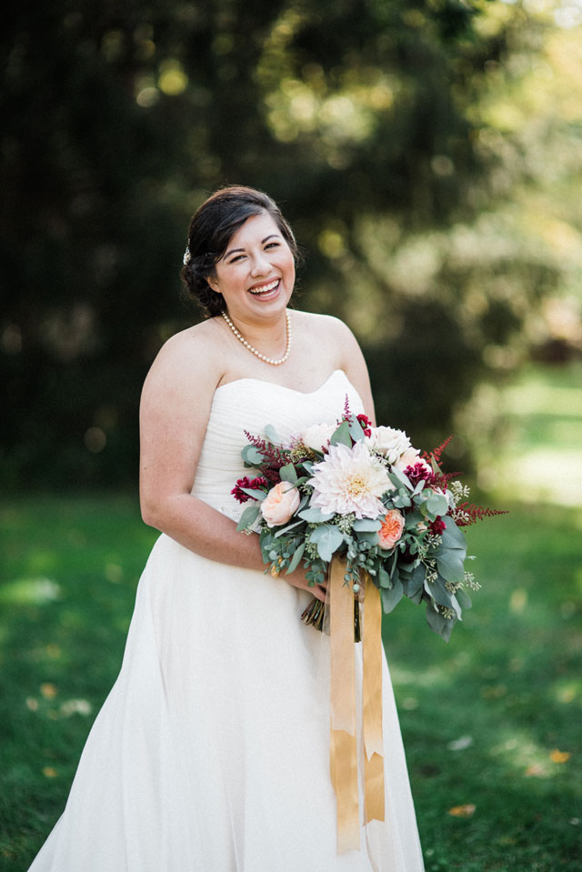 A gorgeous multicultural wedding with rich fall tones and origami cranes at Carillon Historical Park by Chelsea Hall Photography and Hatfield Productions