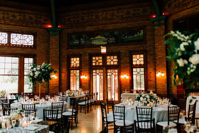 An elegant and romantic summer wedding in Chicago with a lovely blue palette by Claire and Barrett and Citygirl Events