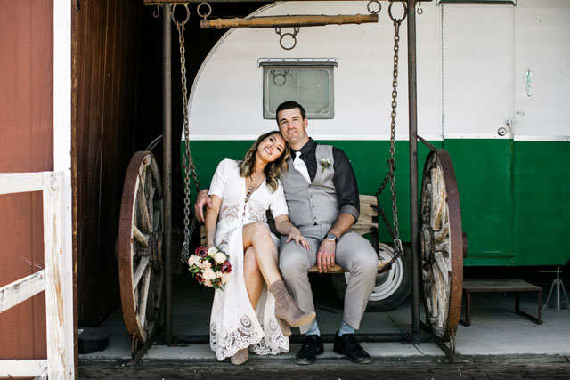 An offbeat and eclectic Joshua Tree wedding at an airstream park by Corrie Lynn Photo