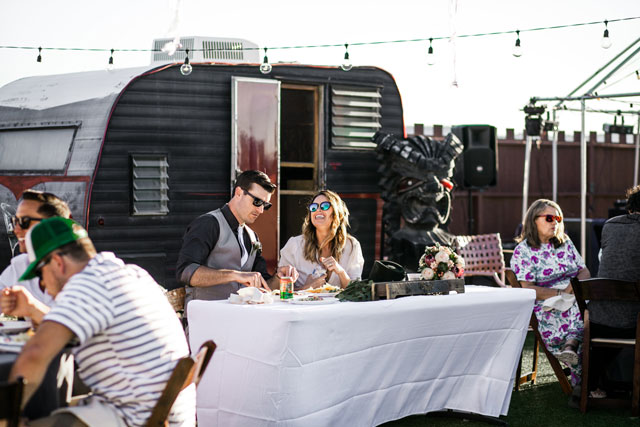 An offbeat and eclectic Joshua Tree wedding at an airstream park by Corrie Lynn Photo