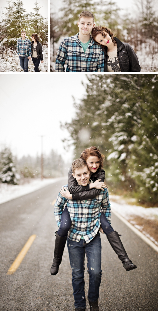 Snowy Mt. Baker Engagement by Courtney Bowlden Photography