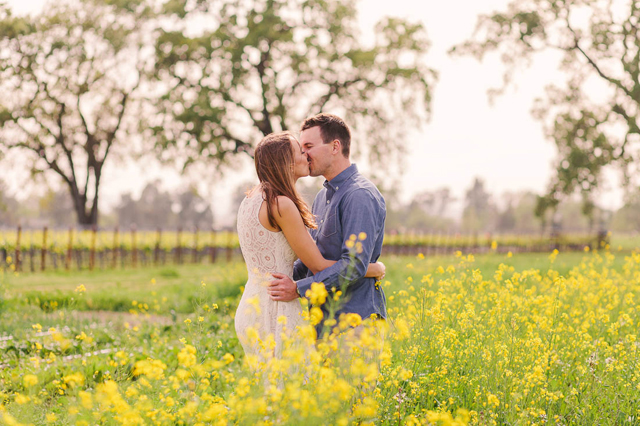 A romantic spring California wine country engagement session at Kendall-Jackson Estate & Gardens // photos by Courtney Stockton Photography: http://www.courtneystockton.com || see more at: https://blog.nearlynewlywed.com/real-couples/engagements/california-wine-country-engagement-session/