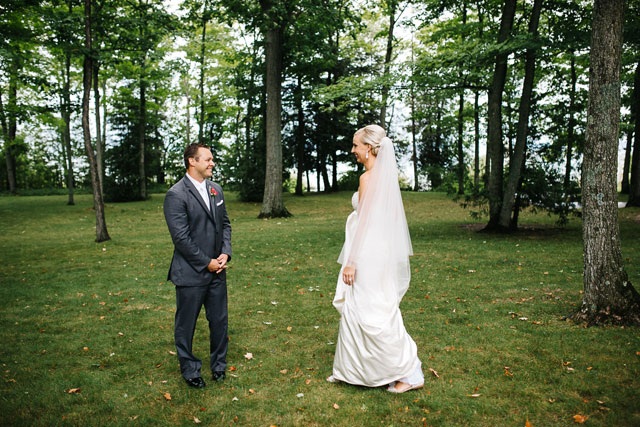A lovely cherry orchard wedding on a rainy day in Michigan by Dan Stewart Photography