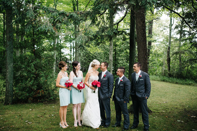 A lovely cherry orchard wedding on a rainy day in Michigan by Dan Stewart Photography