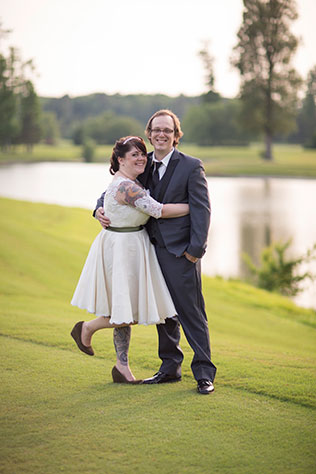 A romantic vow renewal inspired by the couple's first dance song, "First Day of My Life" // photo by Dustin Lewis Images: http://dustinlewisimages.com || see more on https://blog.nearlynewlywed.com
