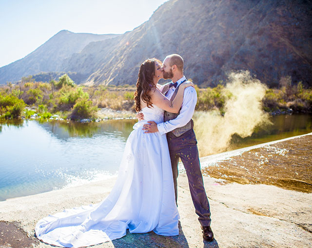 A trash the dress photo shoot turns into a secret proposal, much to the bride's surprise | Elizabeth Finnegan Photography