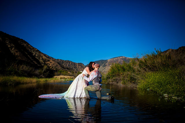 A trash the dress photo shoot turns into a secret proposal, much to the bride's surprise | Elizabeth Finnegan Photography