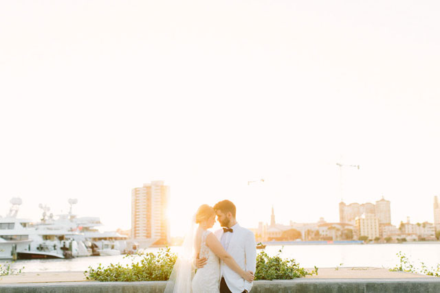 A simply elegant backyard wedding after a ceremony at the Brazilian Court Hotel by Erica J Photography