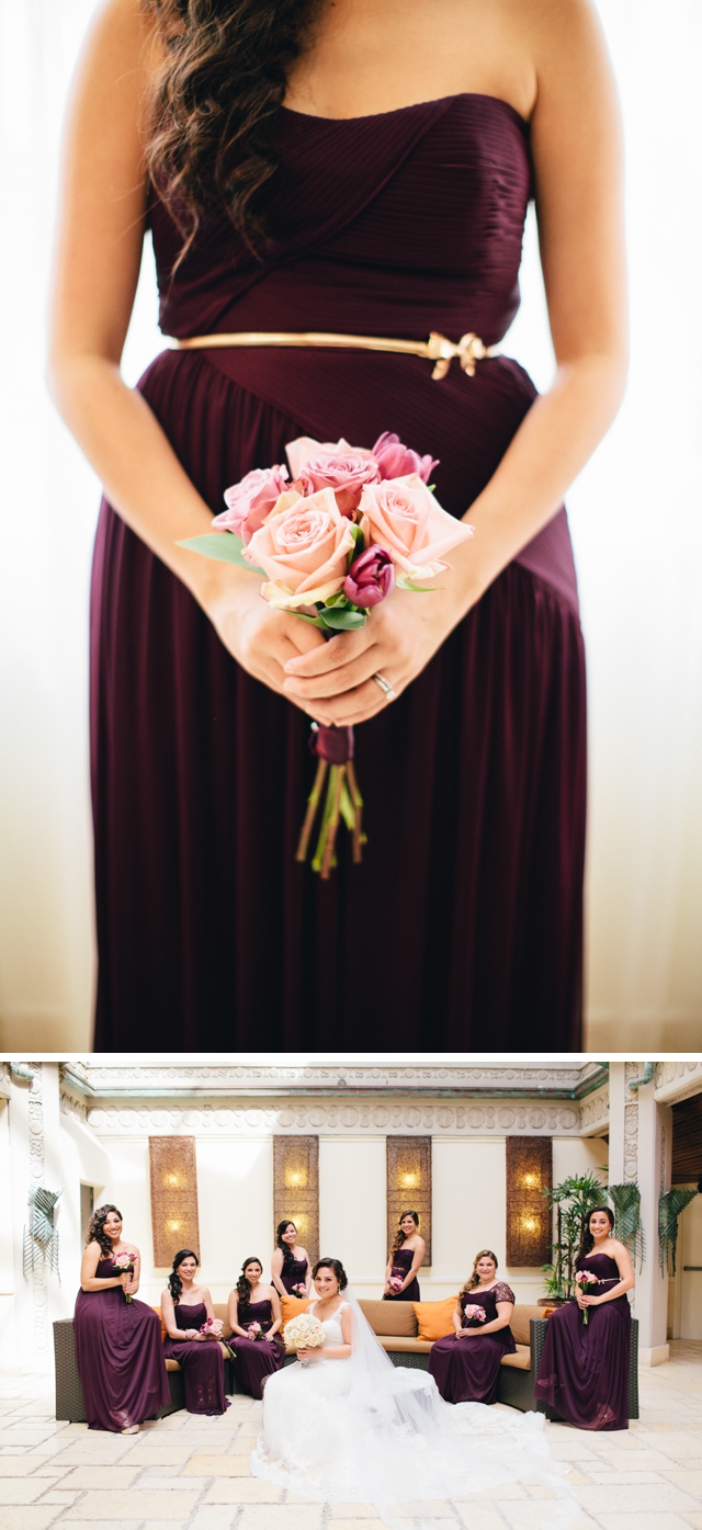 A sophisticated South Florida hotel wedding with a romantic palette by Erika Delgado Photography || see more on blog.nearlynewlywed.com