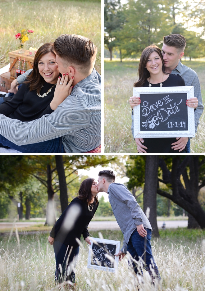 Autumn picnic engagement session with Coca Cola by Eureka Photography || see more on blog.nearlynewlywed.com