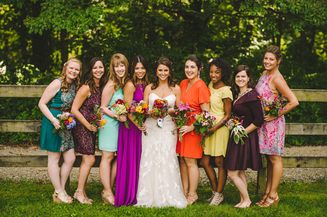 A funky and artistic bohemian farm wedding in Asheville by Fete Photography