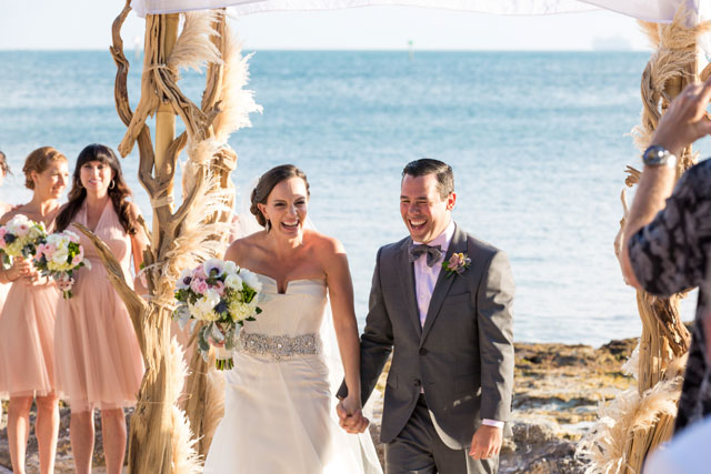A Key West wedding on the beach at Casa Marina Resort with 1920s inspired details | Filda Konec Photography