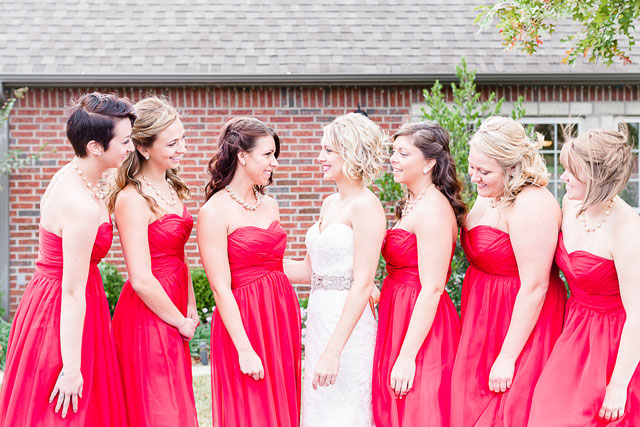A breathtaking winter wedding in Oklahoma with vibrant scarlet details | Fleckography Co.: http://www.fleckography.com