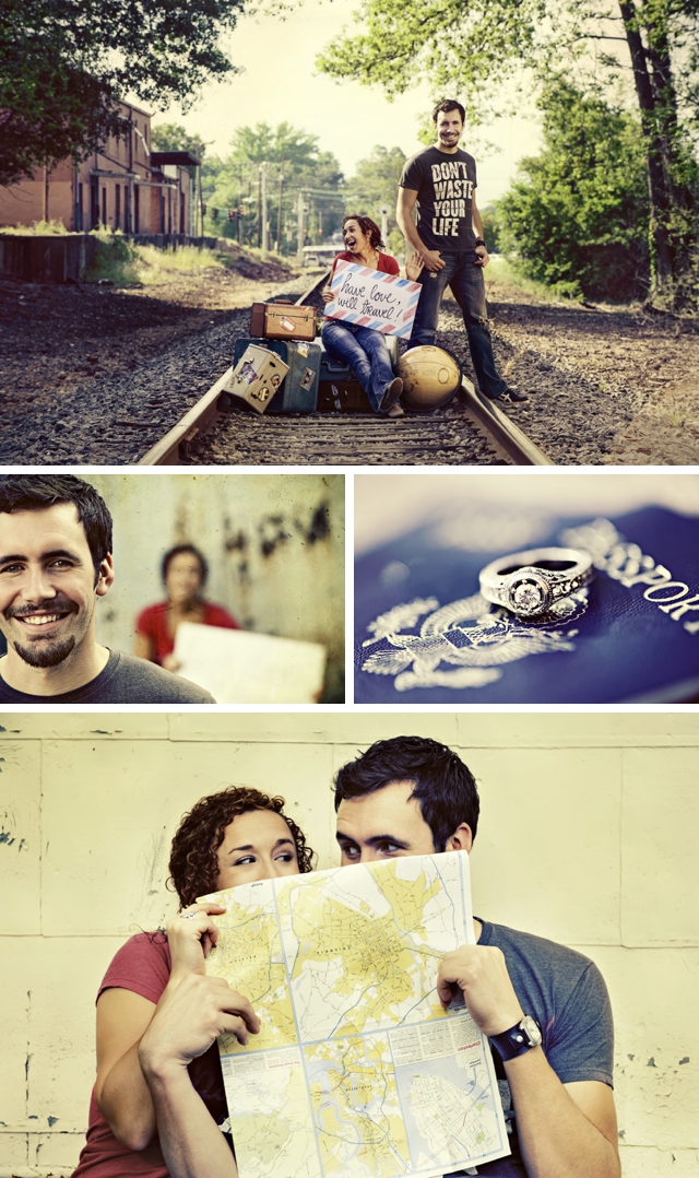 An adorable travel-themed e-shoot with paper airplanes by GetzCreative Photography || see more on blog.nearlynewlywed.com