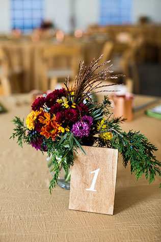 A late autumn Tredegar Iron Works wedding with a jewel toned theme by Grant & Deb Photography