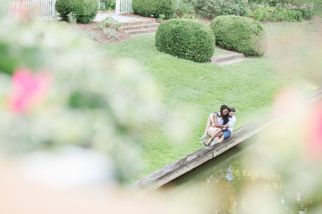 A lovely summer engagement session at Norfolk Botanical Garden | Heidi Calma Photography: http://www.heidicalma.com