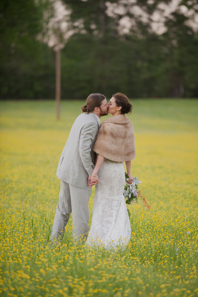 A romantic and glam outdoor spring wedding in Louisiana with a tented reception by Heirloom Collective