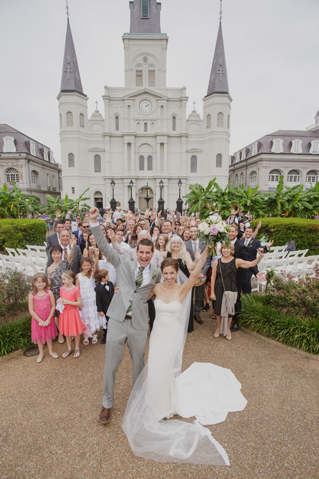 A destination French Quarter and historic Jackson Square wedding with a second line by Heirloom Collective