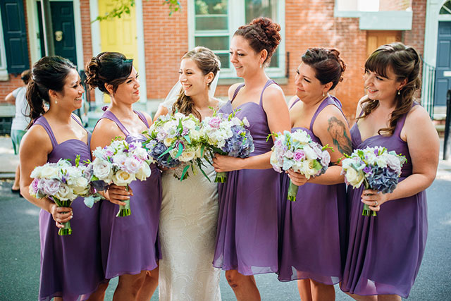 A lovely purple Napa inspired wedding in Philadelphia with wine country details by Hoffer Photography and Truly You Events