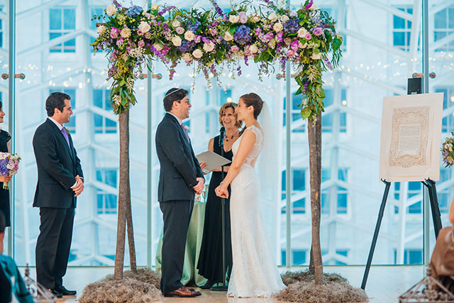 A lovely purple Napa inspired wedding in Philadelphia with wine country details by Hoffer Photography and Truly You Events