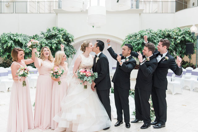 A romantic watercolor Asian fusion wedding with a tea ceremony at a resort and winery in Georgia by Holly Von Lanken Photography