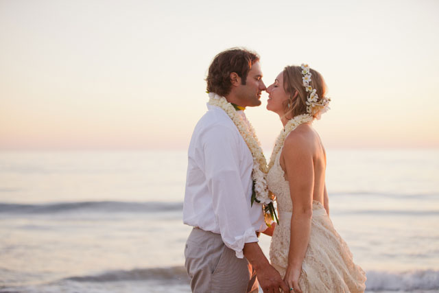 A gorgeous boho chic beach wedding with a Jewish ceremony | I Heart My Groom: iheartmygroom.com
