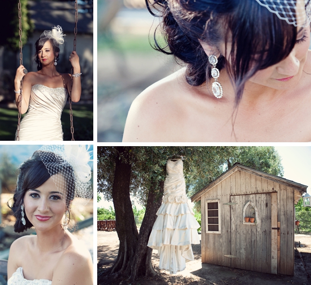 A vintage-styled DIY backyard wedding in California by iDropPHOTO || see more on blog.nearlynewlywed.com
