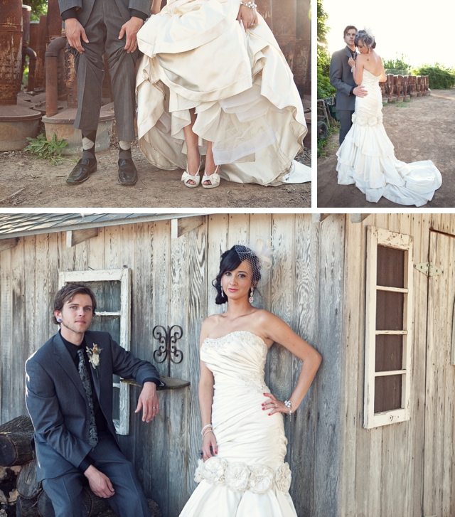 A vintage-styled DIY backyard wedding in California by iDropPHOTO || see more on blog.nearlynewlywed.com