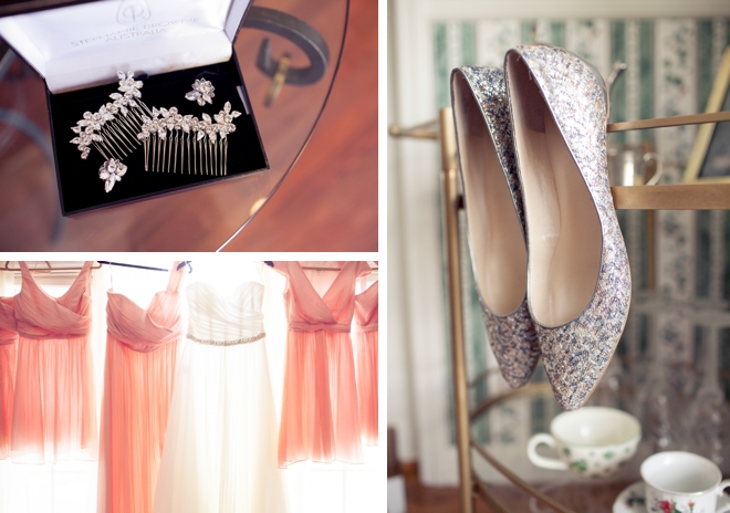 An elegant country club wedding in peach and pink by Isabelle Selby Photography || see more on blog.nearlynewlywed.com