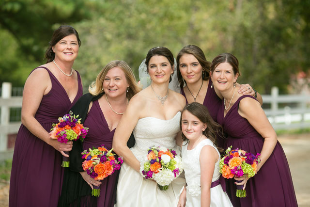 A lovely purple and orange Minnesota farm wedding in autumn by Jeannine Marie Photography