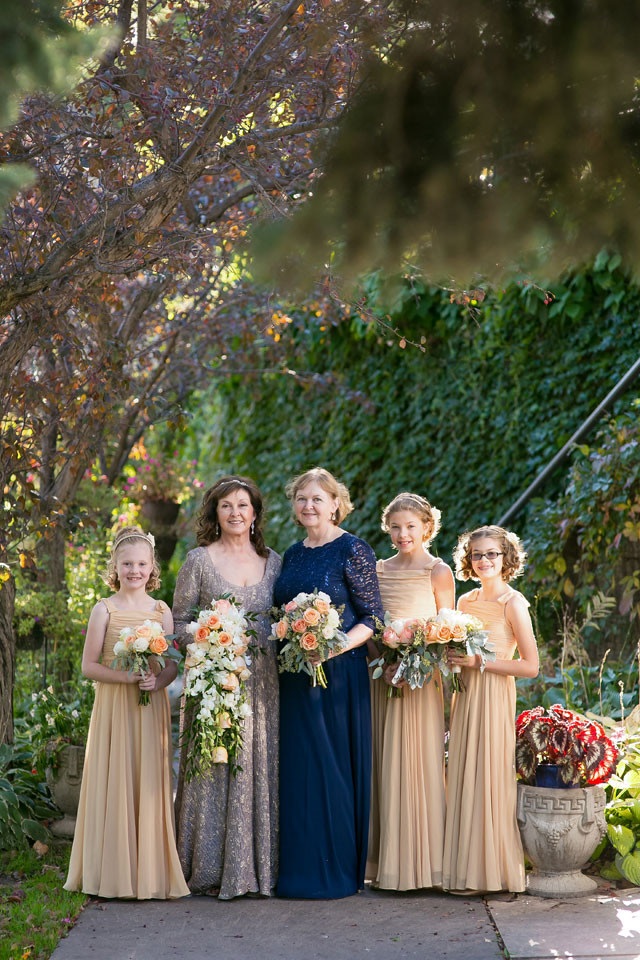 An intimate and romantic peach and cream autumn wedding by Jeannine Marie Photography