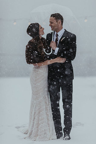 An April Lake Tahoe wedding with a magical snowy backdrop by Jocelyn Noel and Hunter & Company, Event Planning and Design