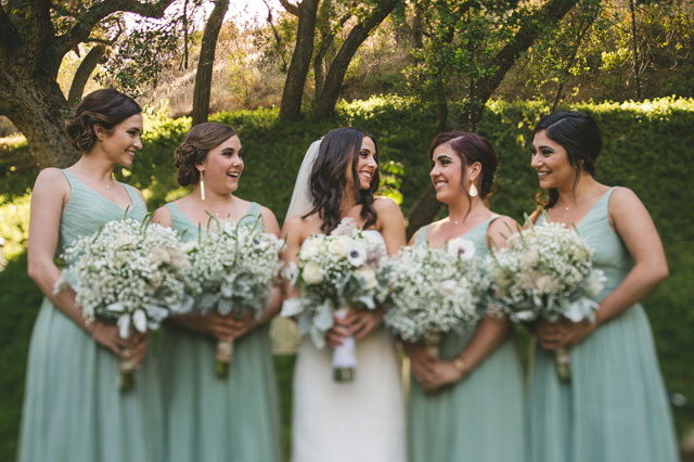 A romantic vintage estate wedding in California with an elegant palette of sage and ivory | Justice Photography: http://www.JusticePhoto.com