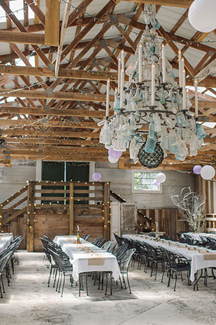 A rustic and romantic purple mountain wedding in Virginia with DIY details by Karyn Johnson Photography