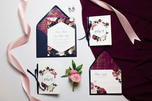A romantic and private raspberry and gold vow renewal by Katy Murray Photography