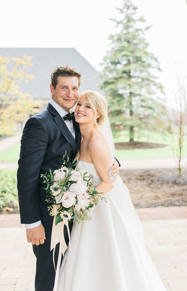 A romantic blush and gold lakeside wedding in Ontario by Kayla Potter Photography