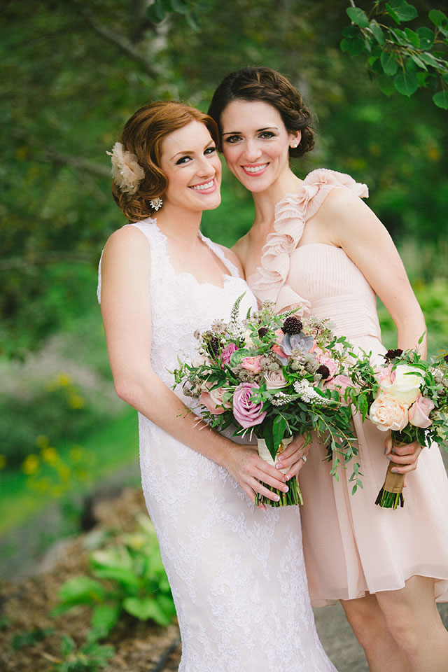 A beautiful tented backyard wedding with vintage, blush-hued decor | Kelly Brown Weddings: http://kellybrownweddings.com