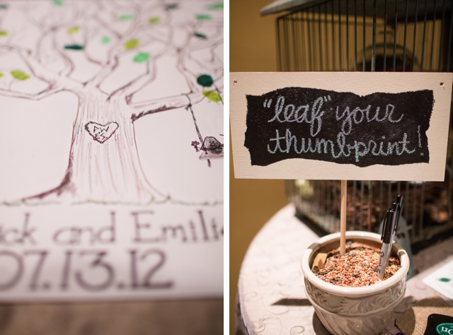 A rustic bird-themed wedding by Katelyn James Photography || see more on blog.nearlynewlywed.com