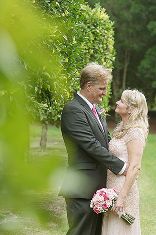 An intimate wedding at Bok Tower Gardens with a non-traditional wedding dress | Kristen Marie Photography: http://kristenmariephotog.com