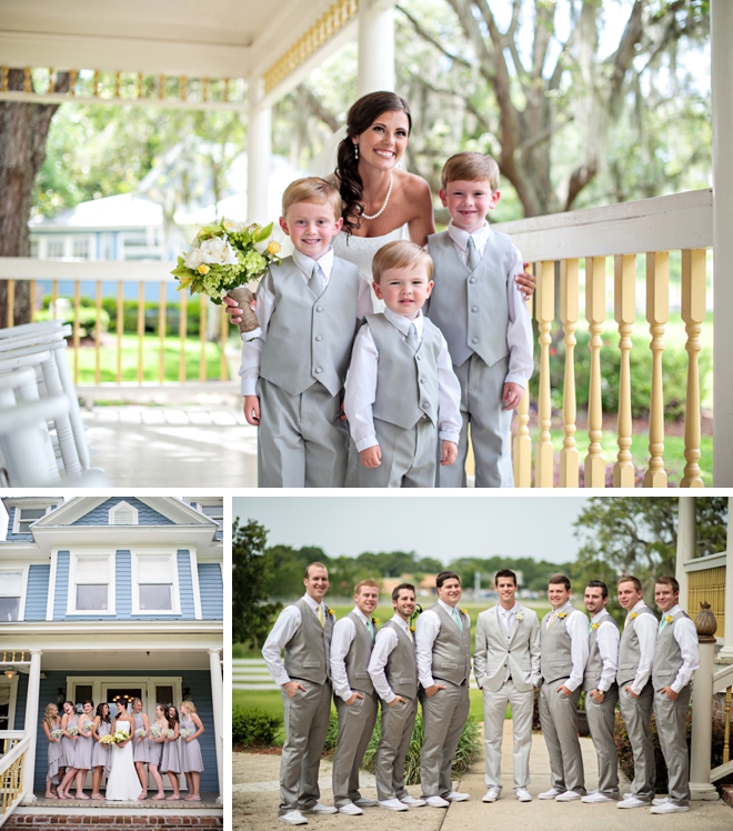 A sweet and emotional gray and yellow wedding by Kristen Weaver Photography || see more on blog.nearlynewlywed.com