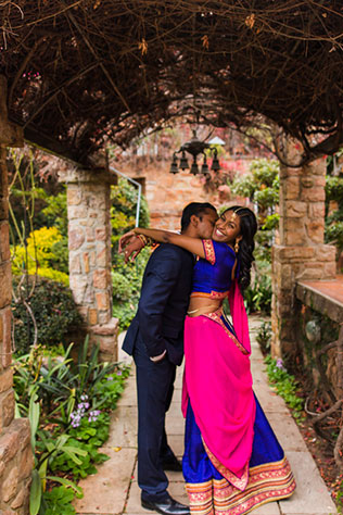 A colorful and romantic garden anniversary shoot in South Africa by L'Afrique Photography