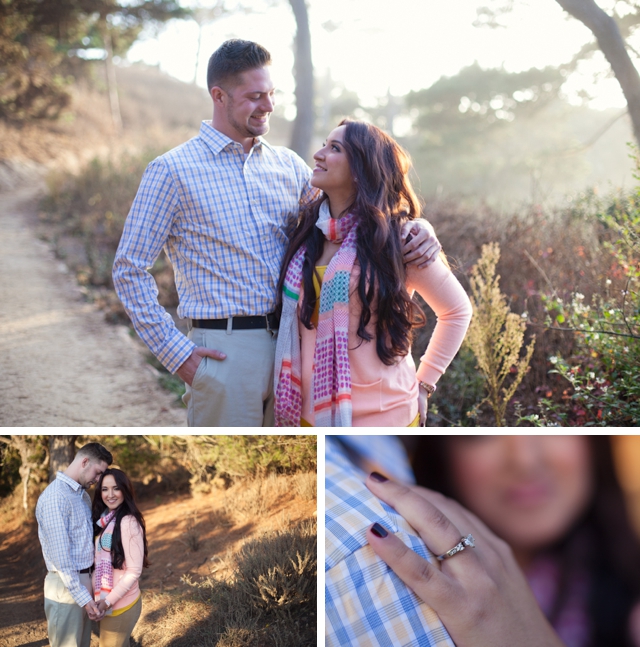 A secluded beach engagement at Point Lobos by Laura Hernandez Photography || see more at blog.nearlynewlywed.com 